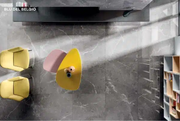 Image is a representation of Blu Del Belgio floor tile by Ashlee