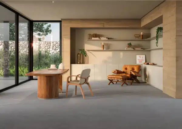 Showcasing a living room , focused on Bonsai Floor Tile