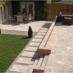 Image showing Carmo Stone Tiles floor design outdoors