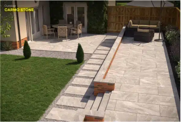 Image showing Carmo Stone Tiles floor design outdoors