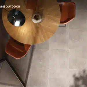 Image of floor and coffe table, focusing on Fashion Stone Tile floor by Ashlee