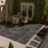 Image of outdoor of a home focusing on floor made of Fashion Stone Tile by Ashlee