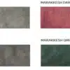 samples of Marakkesh wall tiles by Ashlee