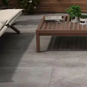 image of lounge area showcasing minimalistic design, highlighting Ashlee Maremma Tiles