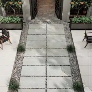 Closeup image of a floor showing Stone Lagoon Outdoor Tile